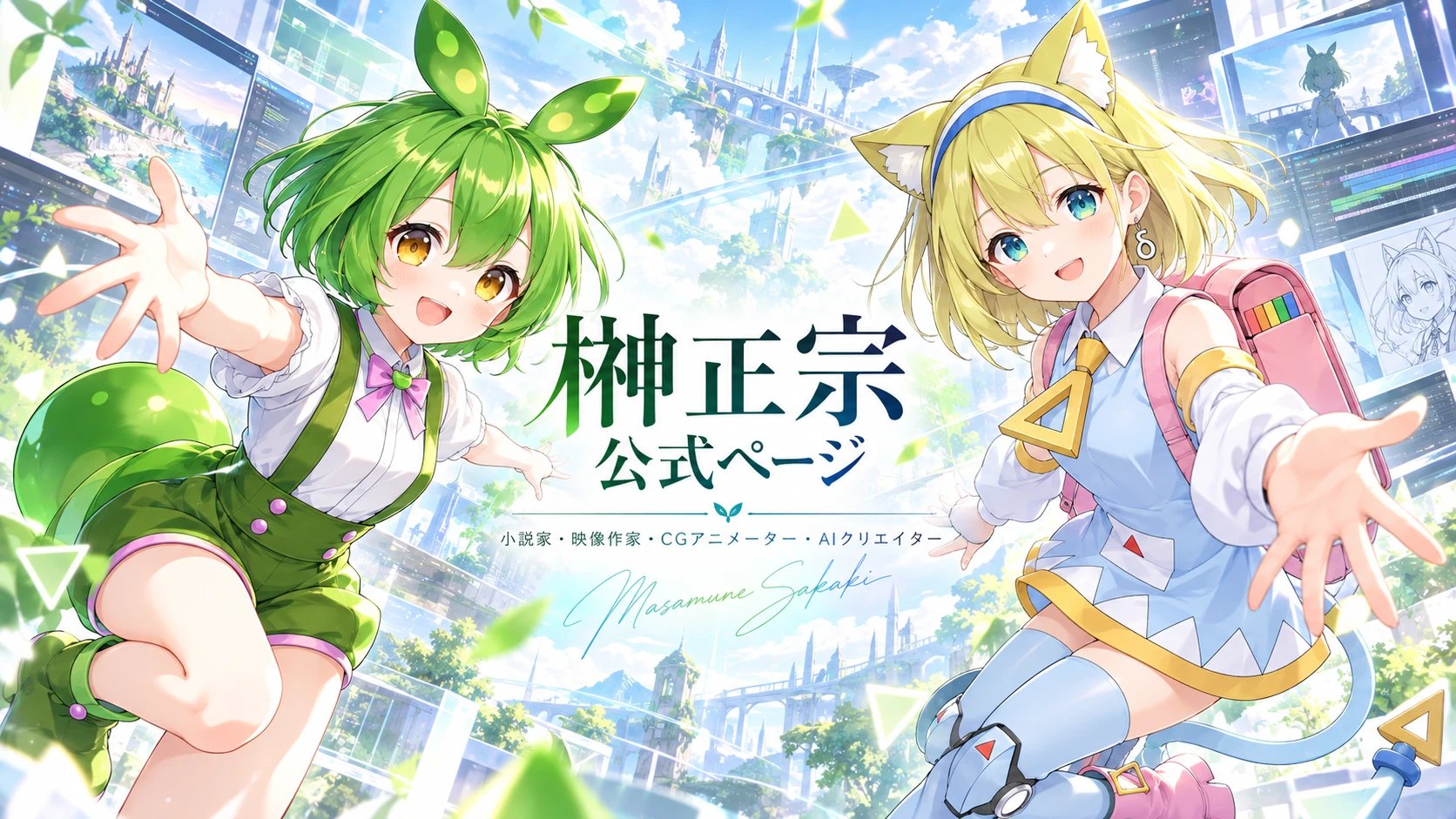 榊正宗 公式ページ — ずんだもんとデルタもん。小説家・映像作家・CGアニメーター・AIクリエイター