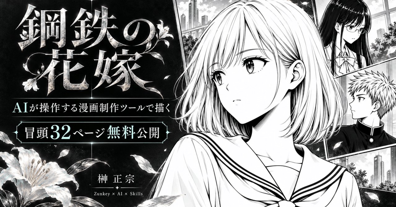 新時代のAI漫画 鋼鉄の花嫁 表紙